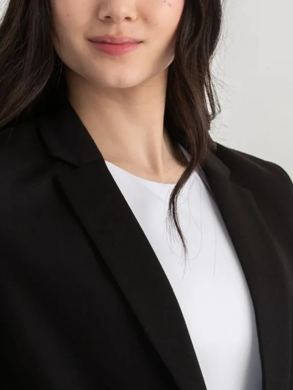 Ricki's Blazers*Hampton 3/4 Ruched Sleeve Ponte Blazer