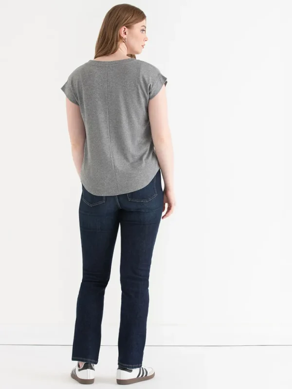 Ricki's Tees & Tanks*Holly V-Neck Hacci Top