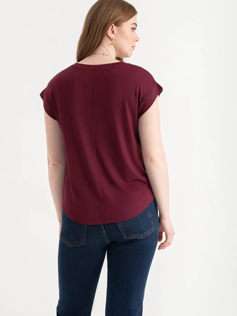 holly_vneck_hacci_top_3-9.webp Ricki's Tees & Tanks*Holly V-Neck Hacci Top