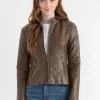 Ricki's Coats & Jackets*Hooded Faux Leather Jacket