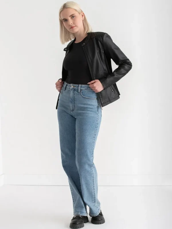 Ricki's Coats & Jackets*Hooded Faux Leather Jacket