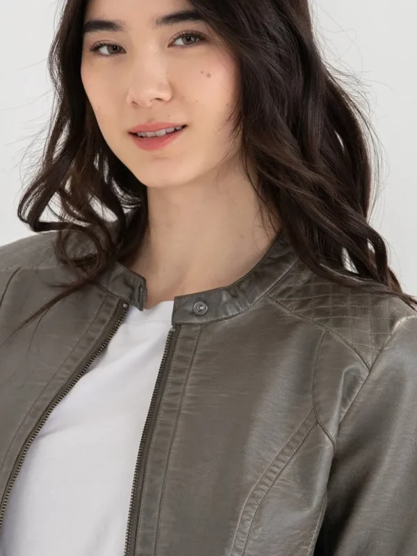 Ricki's Coats & Jackets*Hooded Faux Leather Jacket