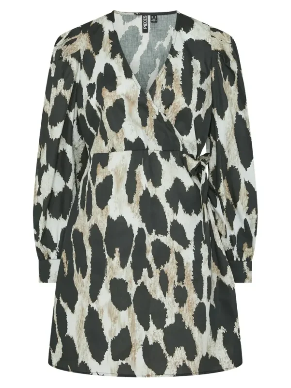 Ricki's Short & Mini Dresses*Jade Long Sleeve Short Wrap Dress | PIECES