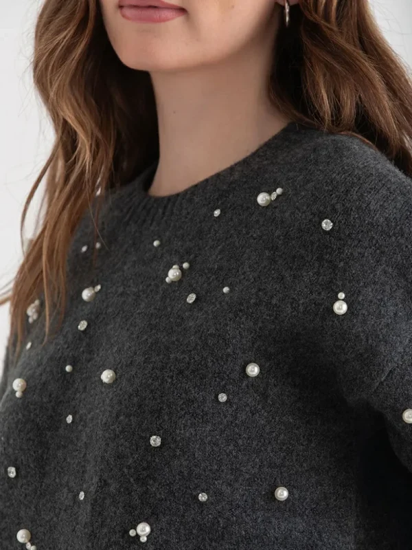 Ricki's Sweaters & Cardigans*Jeweled Pullover Sweater