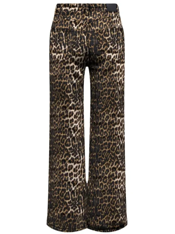 Ricki's Jeans*Juicy Wide Leg Leopard Jeans | Only