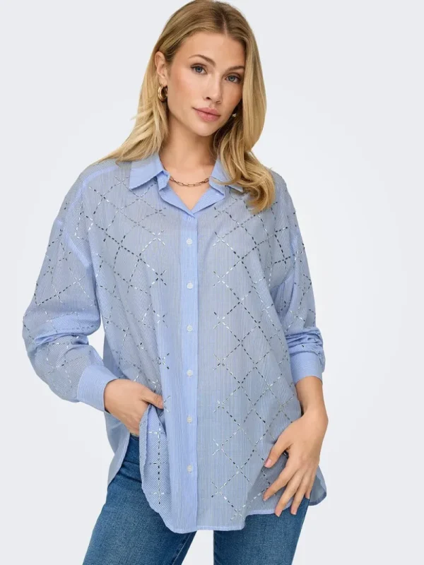 Ricki's Shirts & Blouses*Julie Relaxed Cotton Blouse | Only