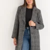 Ricki's Coats & Jackets*Kennedy Houndstooth Wool Coat