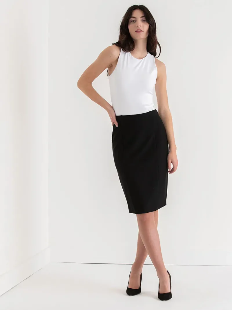 knee_length_pencil_skirt__0.webp Ricki's Skirts & Shorts*Knee Length Pencil Skirt in Luxe Ponte