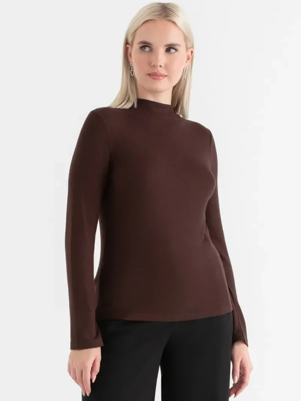 Ricki's Shirts & Blouses*Knit Mock Neck Top