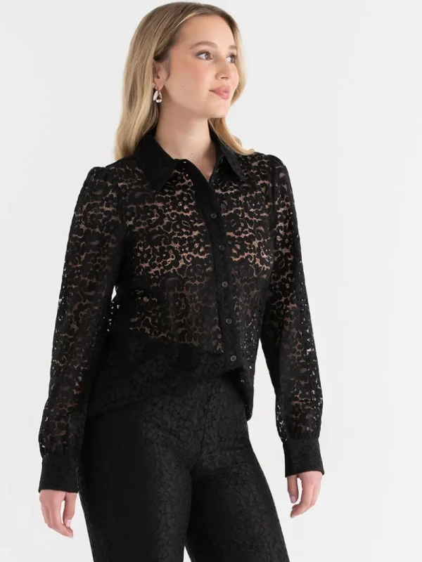 Ricki's Shirts & Blouses*Lace Collared Blouse