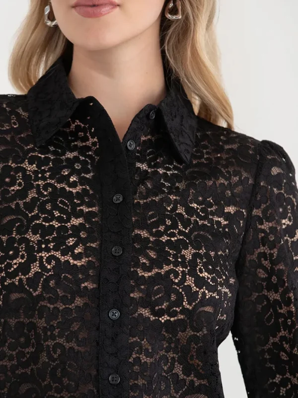Ricki's Shirts & Blouses*Lace Collared Blouse