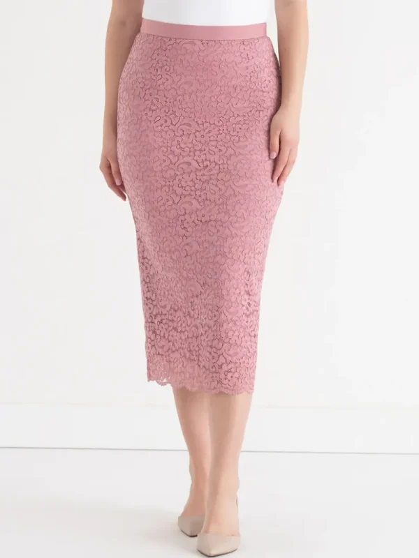 Ricki's Skirts & Shorts*Lace Overlay Midi Skirt