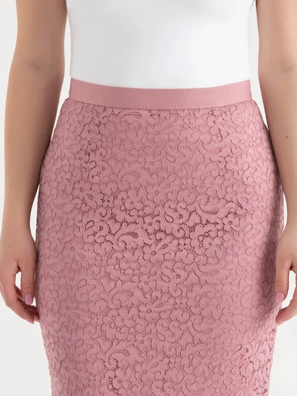 Ricki's Skirts & Shorts*Lace Overlay Midi Skirt