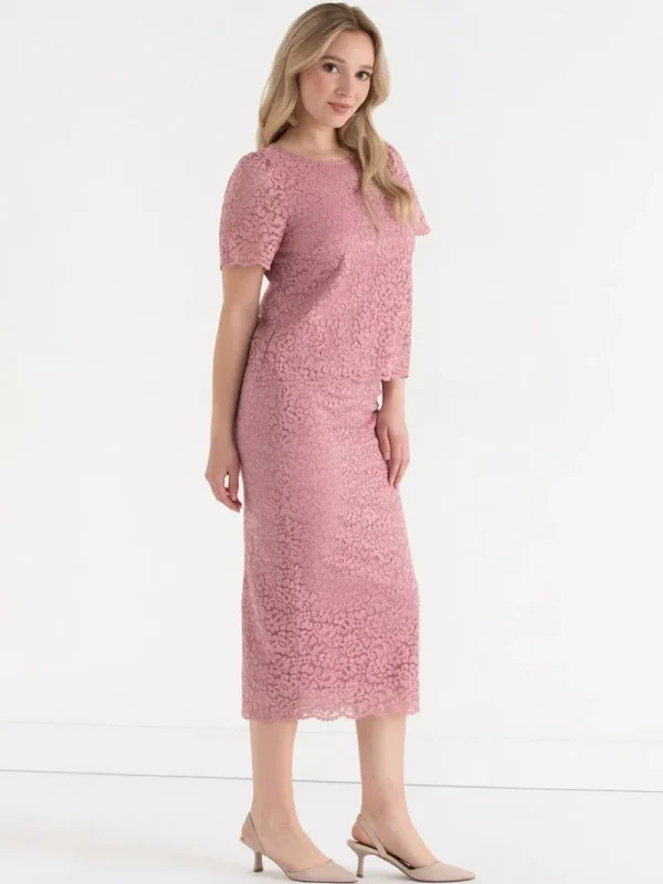 Ricki's Skirts & Shorts*Lace Overlay Midi Skirt