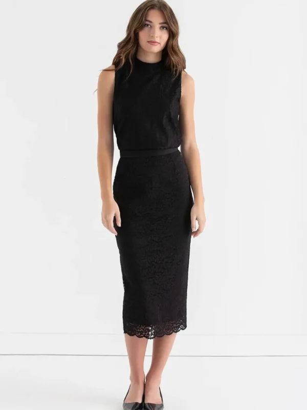 Ricki's Skirts & Shorts*Lace Overlay Midi Skirt