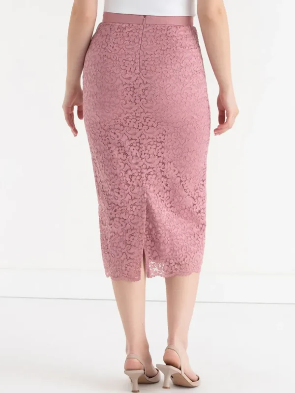 Ricki's Skirts & Shorts*Lace Overlay Midi Skirt