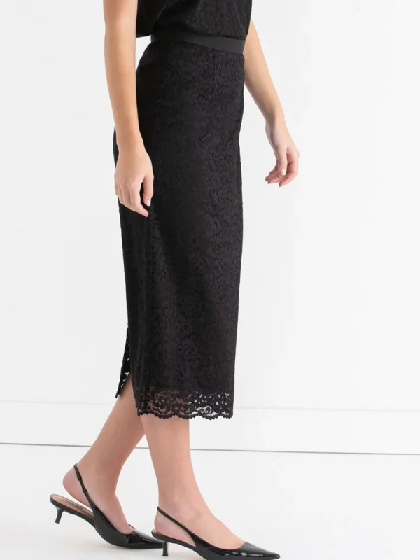 Ricki's Skirts & Shorts*Lace Overlay Midi Skirt