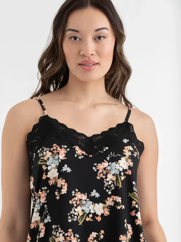 Ricki's Sleepwear*Lace Trim Cami with Crop Pant Sleepset