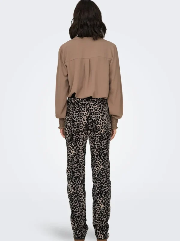 Ricki's Jeans*Leopard Print Straight Leg Jeans | Only