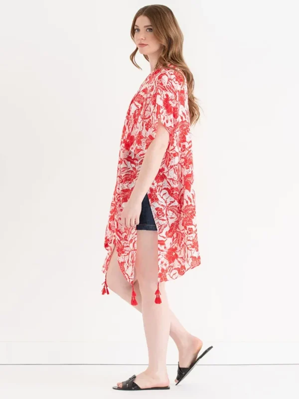 Ricki's Tees & Tanks*Light Floral Ruana