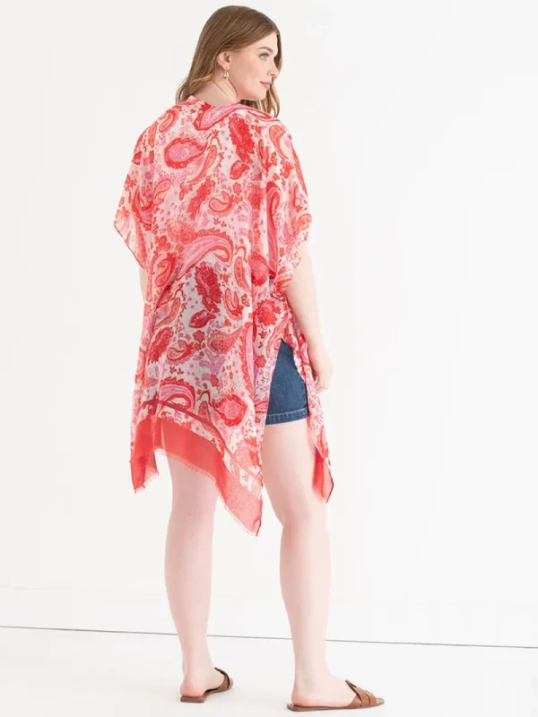 Ricki's Tees & Tanks*Light Paisley Ruana