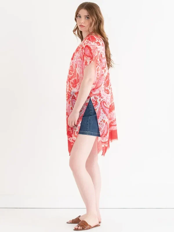 Ricki's Tees & Tanks*Light Paisley Ruana