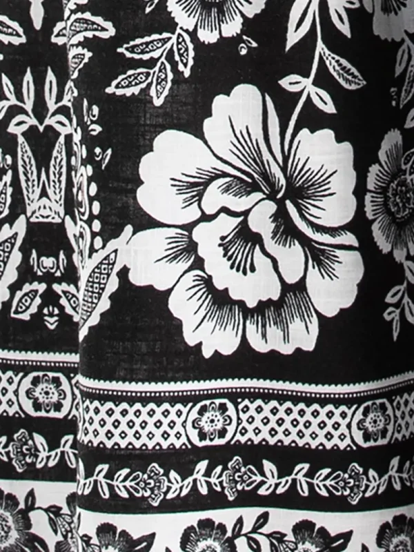 Ricki's Pants*Linen Wide Crop Pant