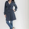 Ricki's Coats & Jackets*Long Double Breasted Trench | Point Zero