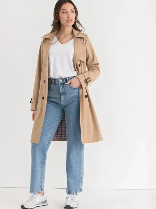 Ricki's Coats & Jackets*Long Double Breasted Trench | Point Zero