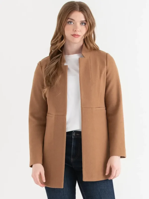 Ricki's Blazers*Long Line Felt Jacket