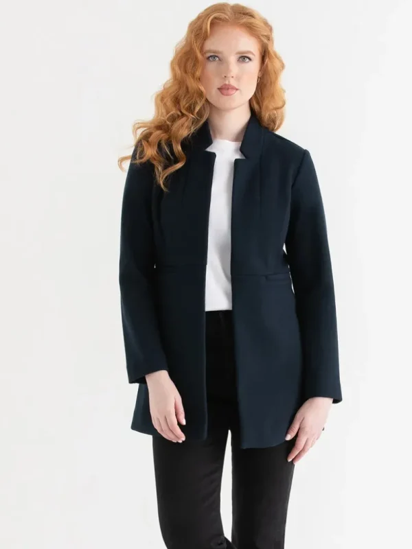 Ricki's Blazers*Long Line Felt Jacket