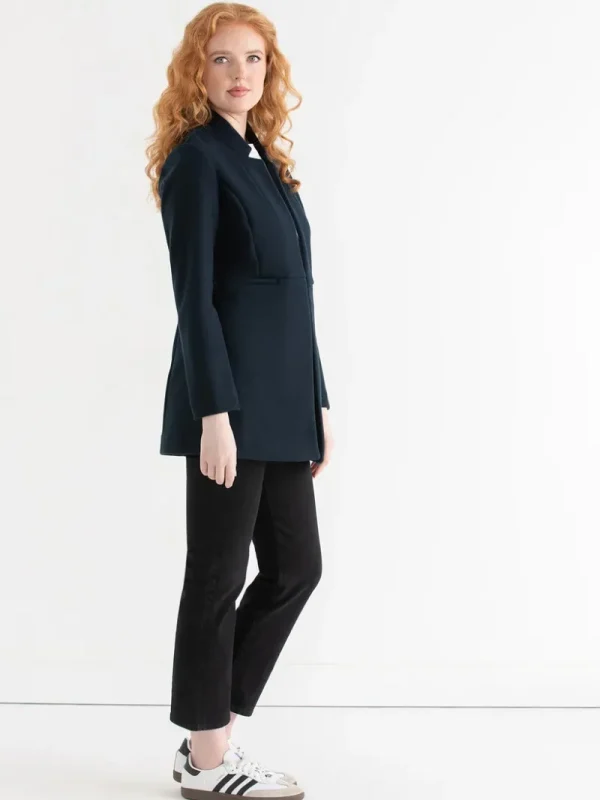 Ricki's Blazers*Long Line Felt Jacket