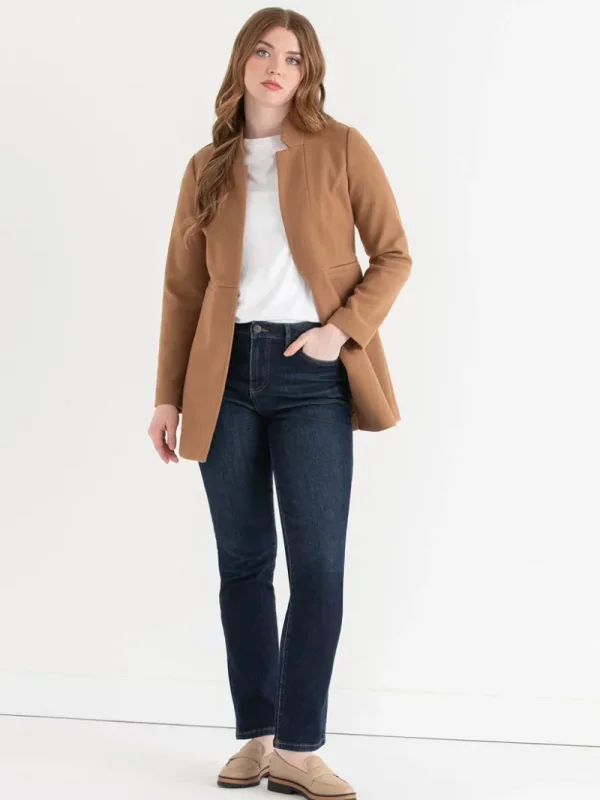 Ricki's Blazers*Long Line Felt Jacket