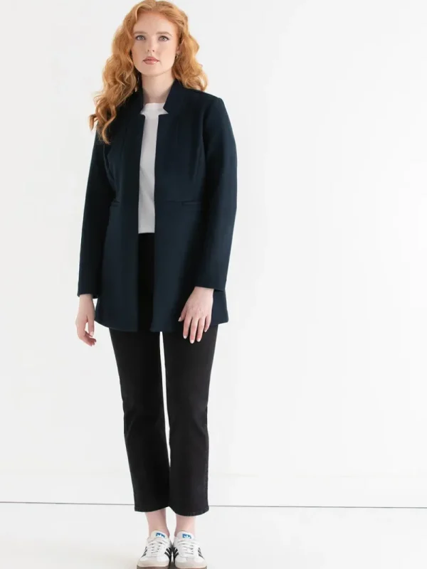 Ricki's Blazers*Long Line Felt Jacket