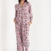 Ricki's Sleepwear*Long Sleeve Button-Down Sleep Set