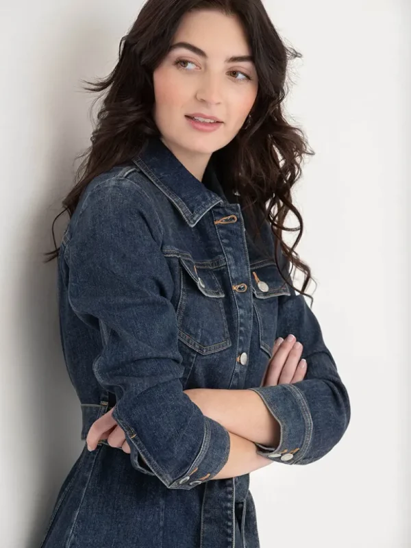 Ricki's Maxi & Midi Dresses*Long Sleeve Denim Midi Dress