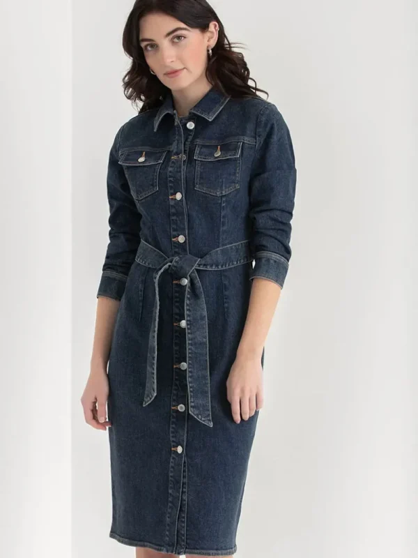 Ricki's Maxi & Midi Dresses*Long Sleeve Denim Midi Dress