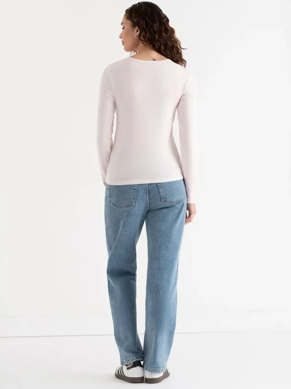 Ricki's Shirts & Blouses*Long Sleeve Fitted Henley