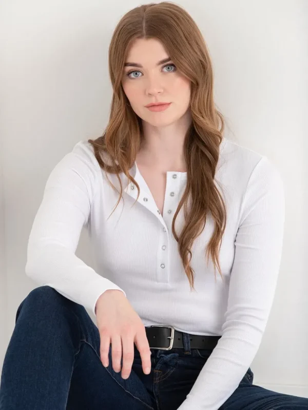 Ricki's Shirts & Blouses*Long Sleeve Henley Shirt