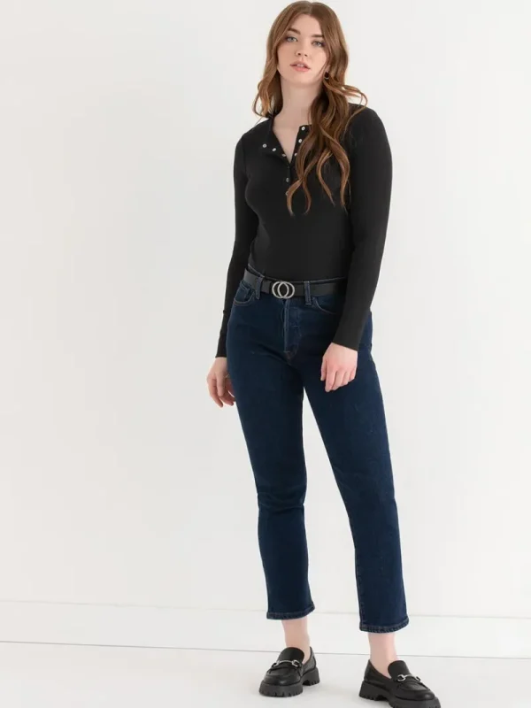 Ricki's Shirts & Blouses*Long Sleeve Henley Shirt