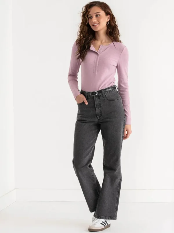 Ricki's Shirts & Blouses*Long Sleeve Henley Shirt