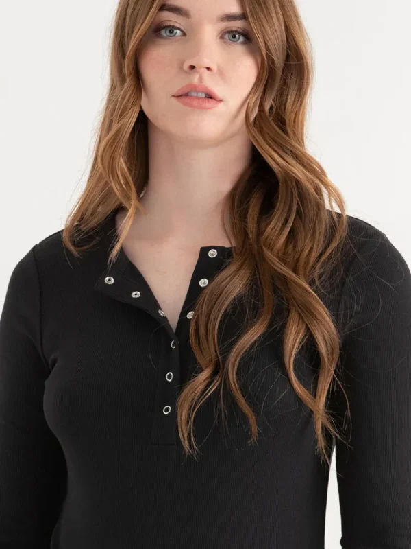 Ricki's Shirts & Blouses*Long Sleeve Henley Shirt