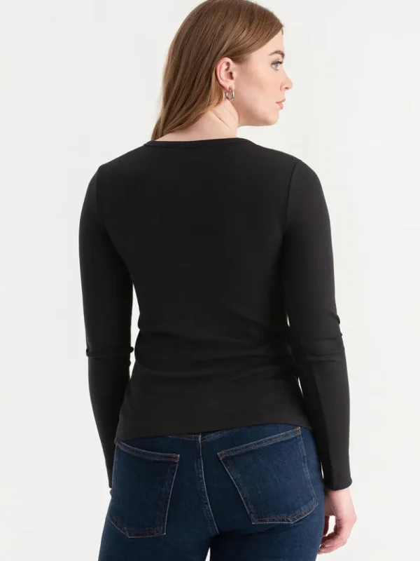 Ricki's Shirts & Blouses*Long Sleeve Henley Shirt