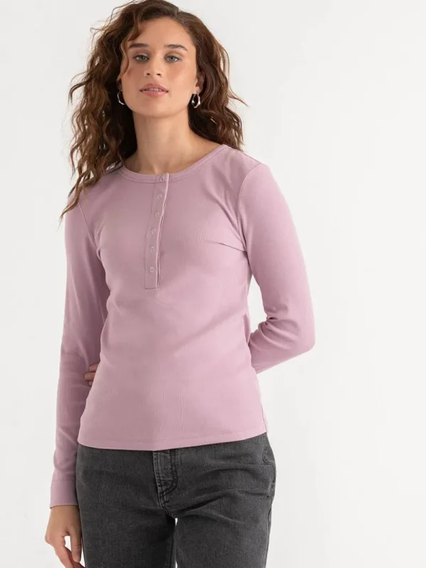 Ricki's Shirts & Blouses*Long Sleeve Henley Shirt
