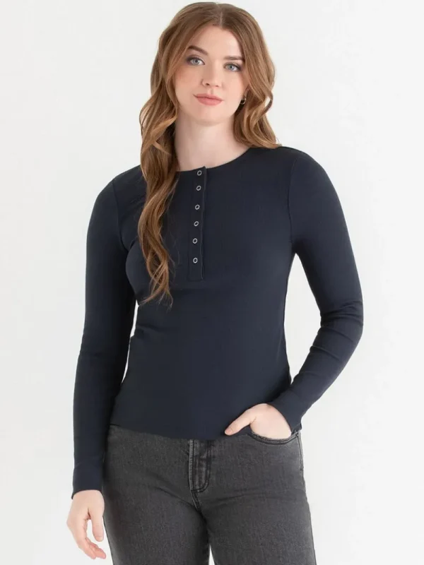 Ricki's Shirts & Blouses*Long Sleeve Henley Shirt