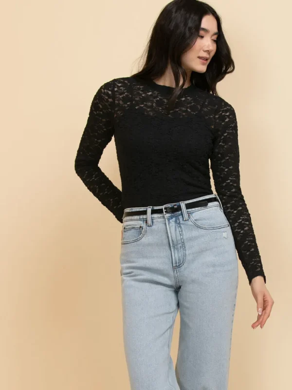 Ricki's Tees & Tanks | Shirts & Blouses*Long Sleeve Lace Blouse with Cami