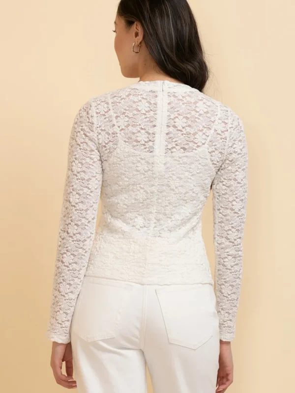 Ricki's Tees & Tanks | Shirts & Blouses*Long Sleeve Lace Blouse with Cami