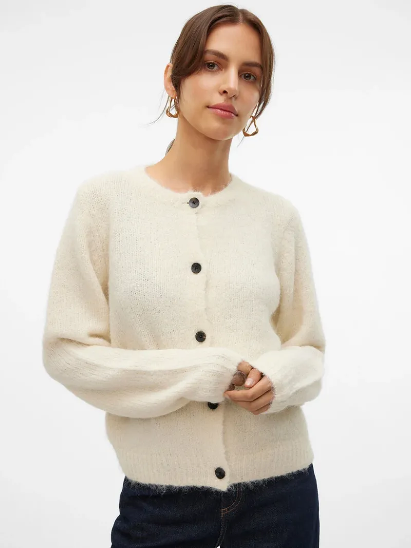 long_sleeve_oneck_button__3-1.webp Ricki's Sweaters & Cardigans*Long Sleeve O-Neck Button Cardigan | Vero Moda