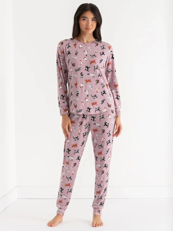 Ricki's Sleepwear*Long Sleeve Pajama Set