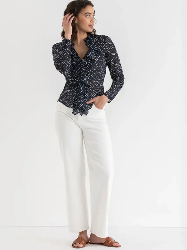 Ricki's Shirts & Blouses*Long Sleeve Ruffle Blouse